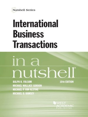cover image of International Business Transactions in a Nutshell